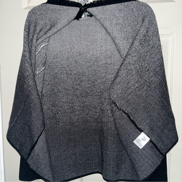 Picadilly Canada Womens 2X open front jacket or cardigan. Black White NWT - Picture 3 of 5